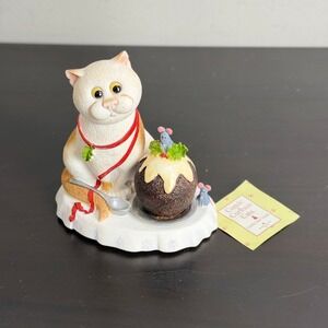Border Fine Arts Comic Curious Cats Christmas Feast Figurine A7175 Noel 2006